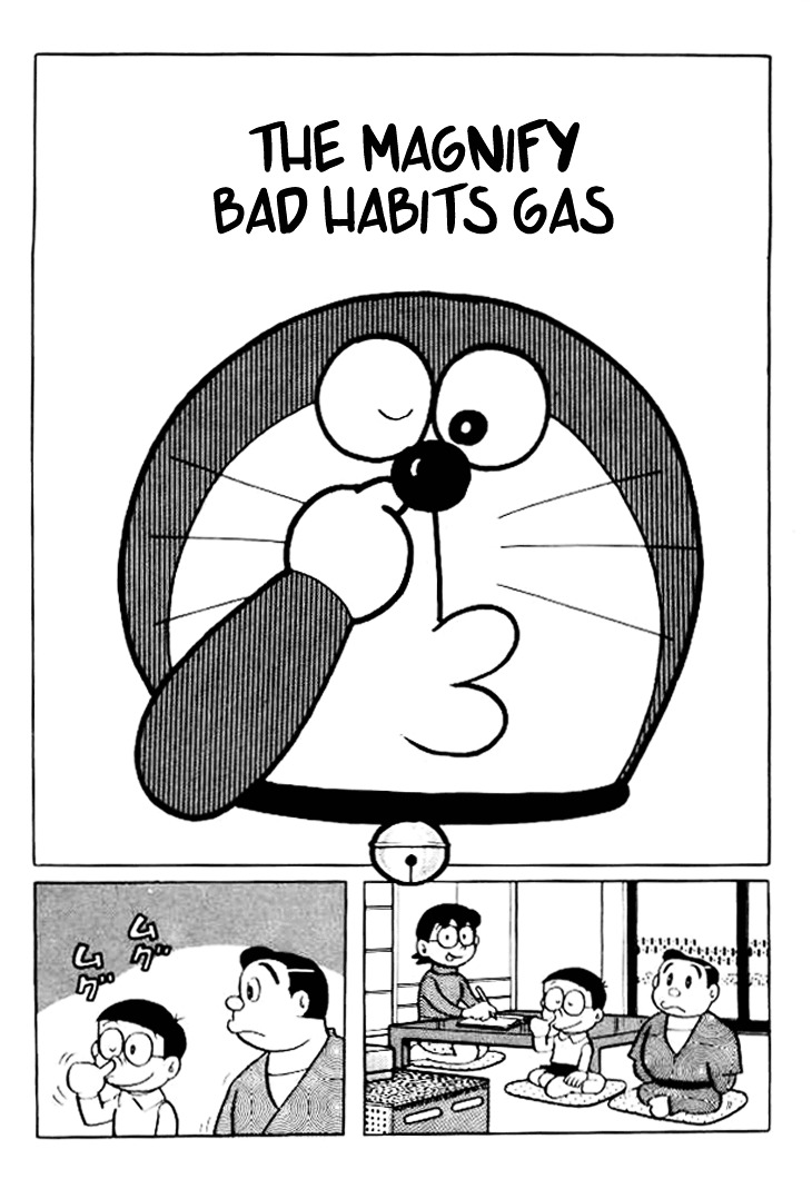 Doraemon Chapter 118 page 3 - Chapter 118 : The Magnify Bad Habits Gas