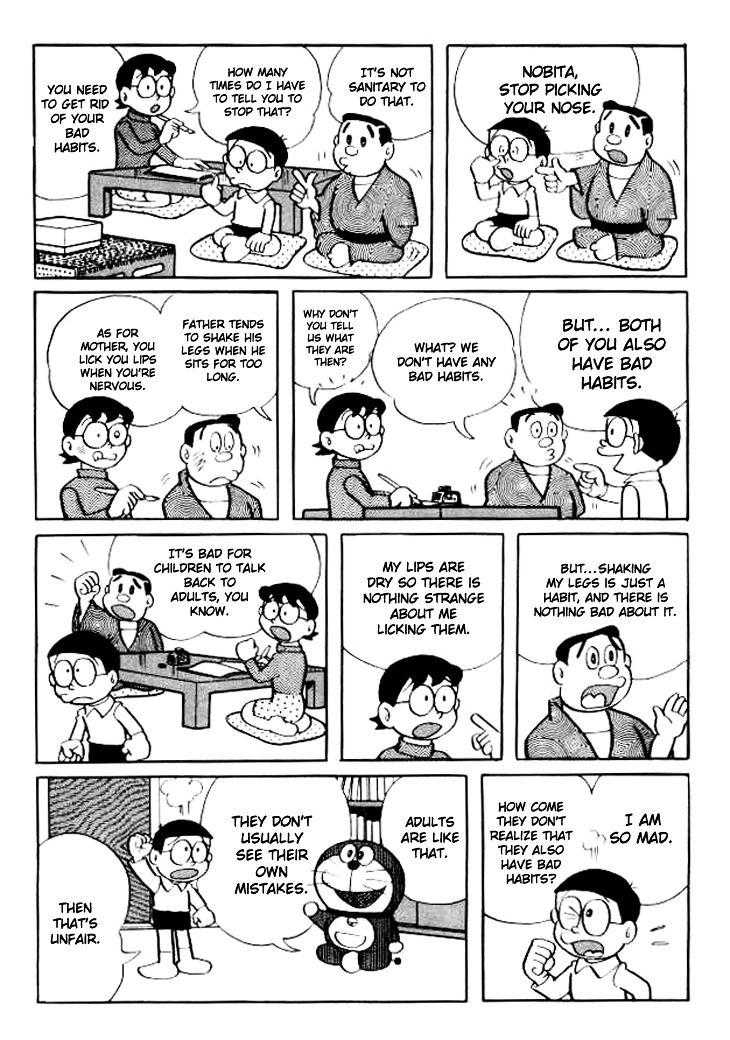 Doraemon Chapter 118 page 4 - Chapter 118 : The Magnify Bad Habits Gas
