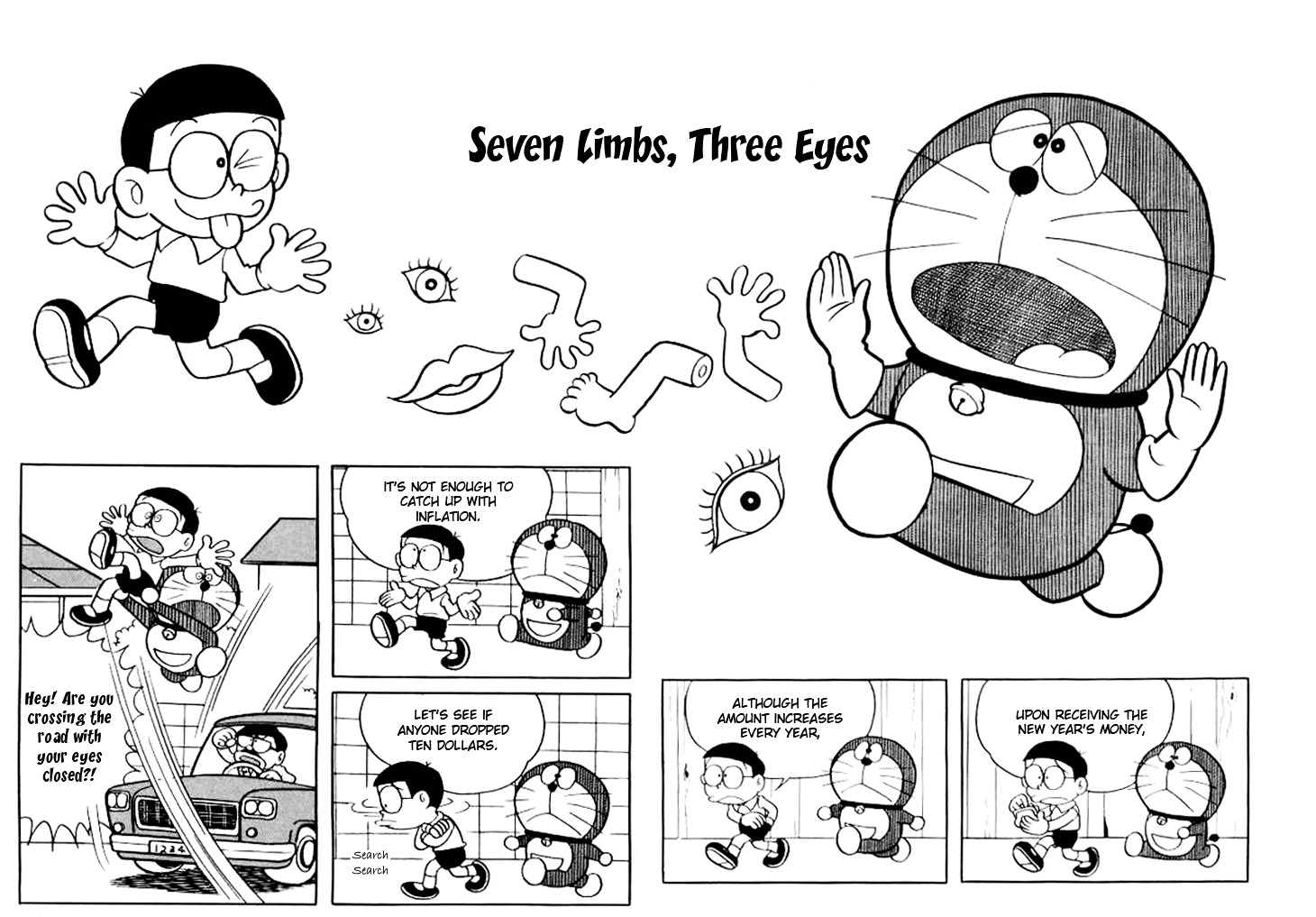 Doraemon Chapter 123 page 3 - Chapter 123 : Seven Limbs, Three Eyes