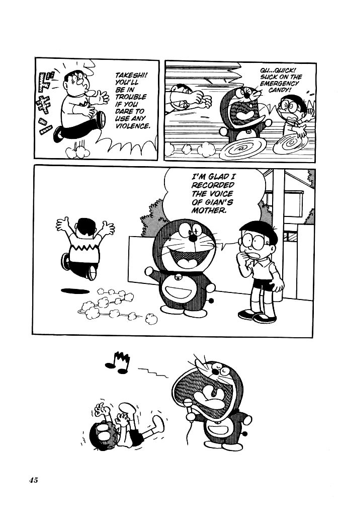 Doraemon Chapter 130 page 10 - Chapter 130 : Becoming a Singer Sucking Candy