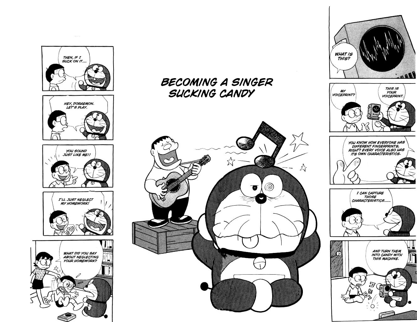 Doraemon Chapter 130 page 2 - Chapter 130 : Becoming a Singer Sucking Candy