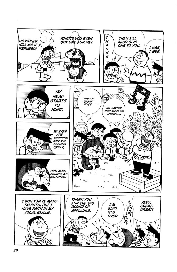 Doraemon Chapter 130 page 4 - Chapter 130 : Becoming a Singer Sucking Candy