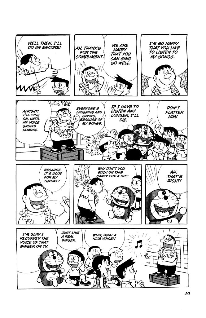 Doraemon Chapter 130 page 5 - Chapter 130 : Becoming a Singer Sucking Candy
