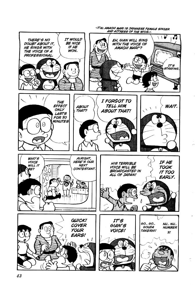 Doraemon Chapter 130 page 8 - Chapter 130 : Becoming a Singer Sucking Candy