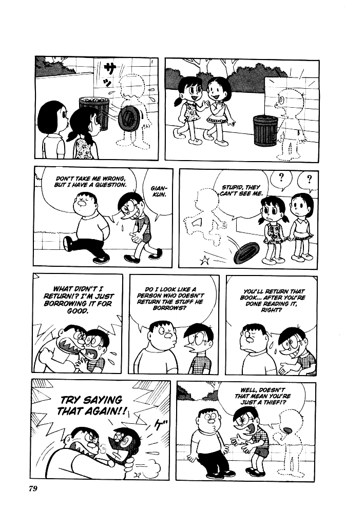 Doraemon Chapter 134 page 8 - Chapter 134 : Invisibility Eye Drops