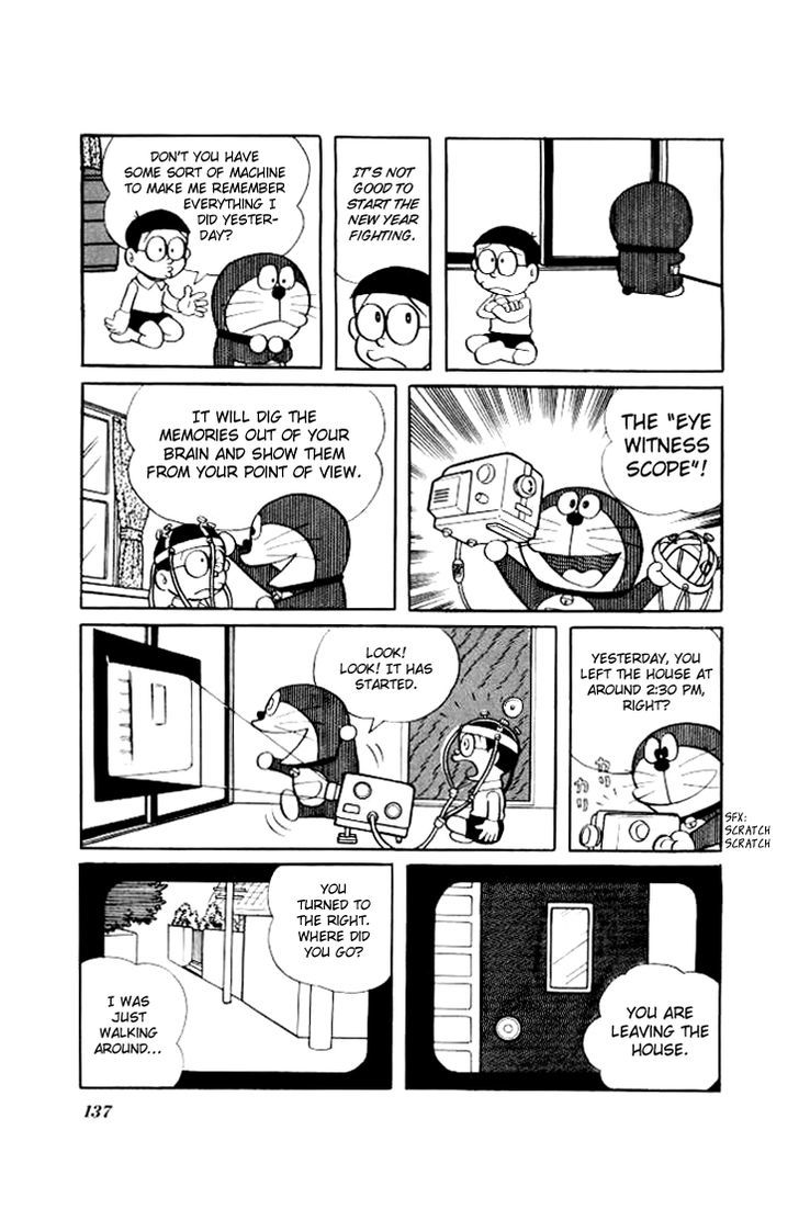 Doraemon Chapter 142 page 6 - Chapter 142 : The Eye-Witness Scope