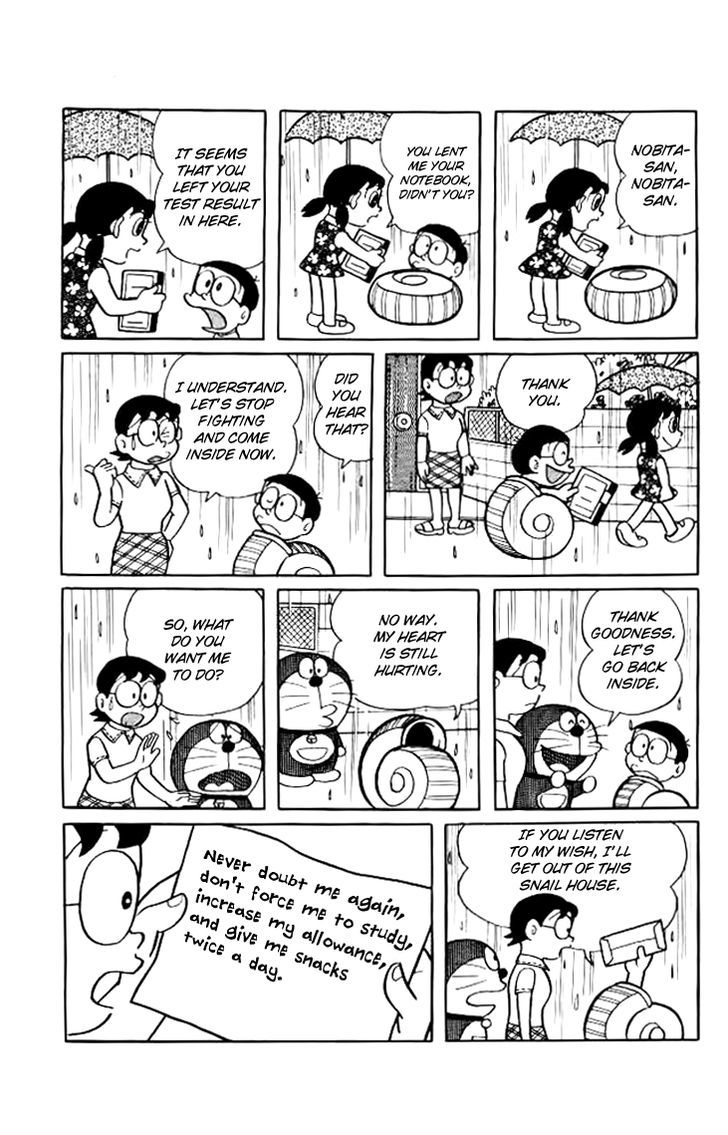 Doraemon Chapter 163 page 9 - Chapter 163 : A Snail House is Comfortable