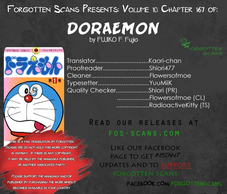 Doraemon Chapter 167 page 1 - Chapter 167 : Human Cutter