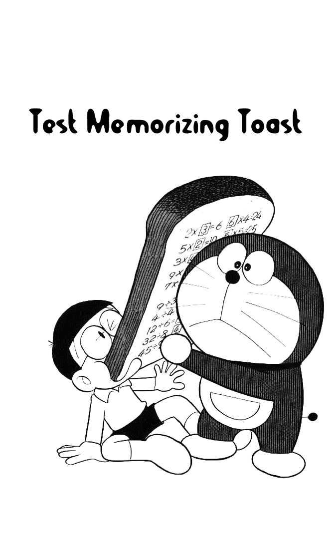 Doraemon Chapter 17 page 1 - Chapter 17 : Test Memorizing Toast