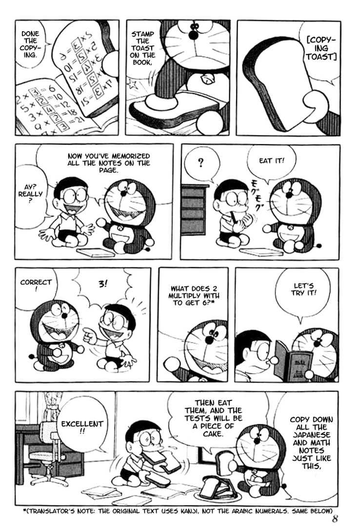 Doraemon Chapter 17 page 4 - Chapter 17 : Test Memorizing Toast