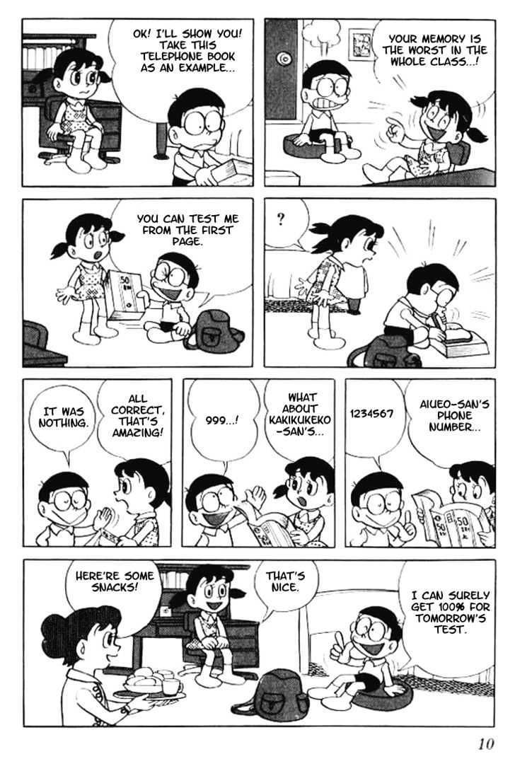 Doraemon Chapter 17 page 6 - Chapter 17 : Test Memorizing Toast