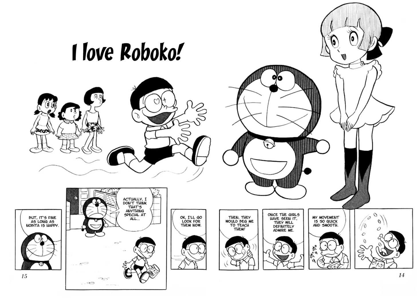 Doraemon Chapter 18 page 1 - Chapter 18 : I Love Roboko!