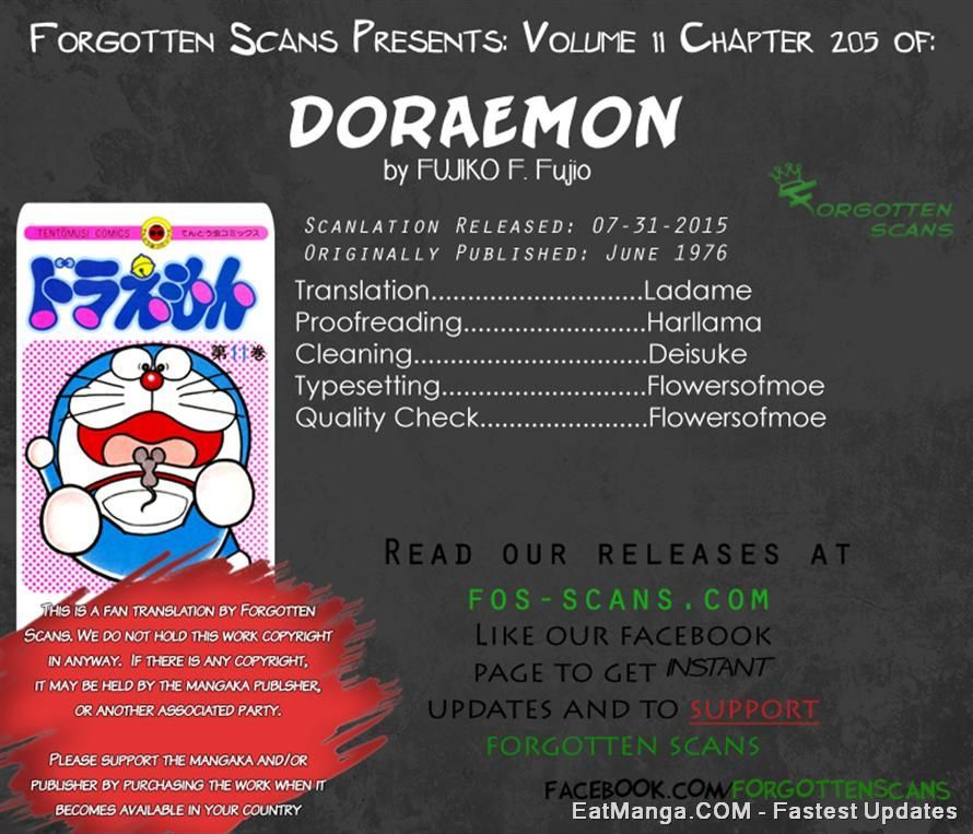 Doraemon Chapter 205 page 15 - Chapter 205 : Doraemon's Secret