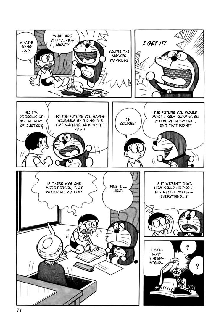 Doraemon Chapter 213 page 10 - Chapter 213 : The Hero of Justice: The Masked Warrior!