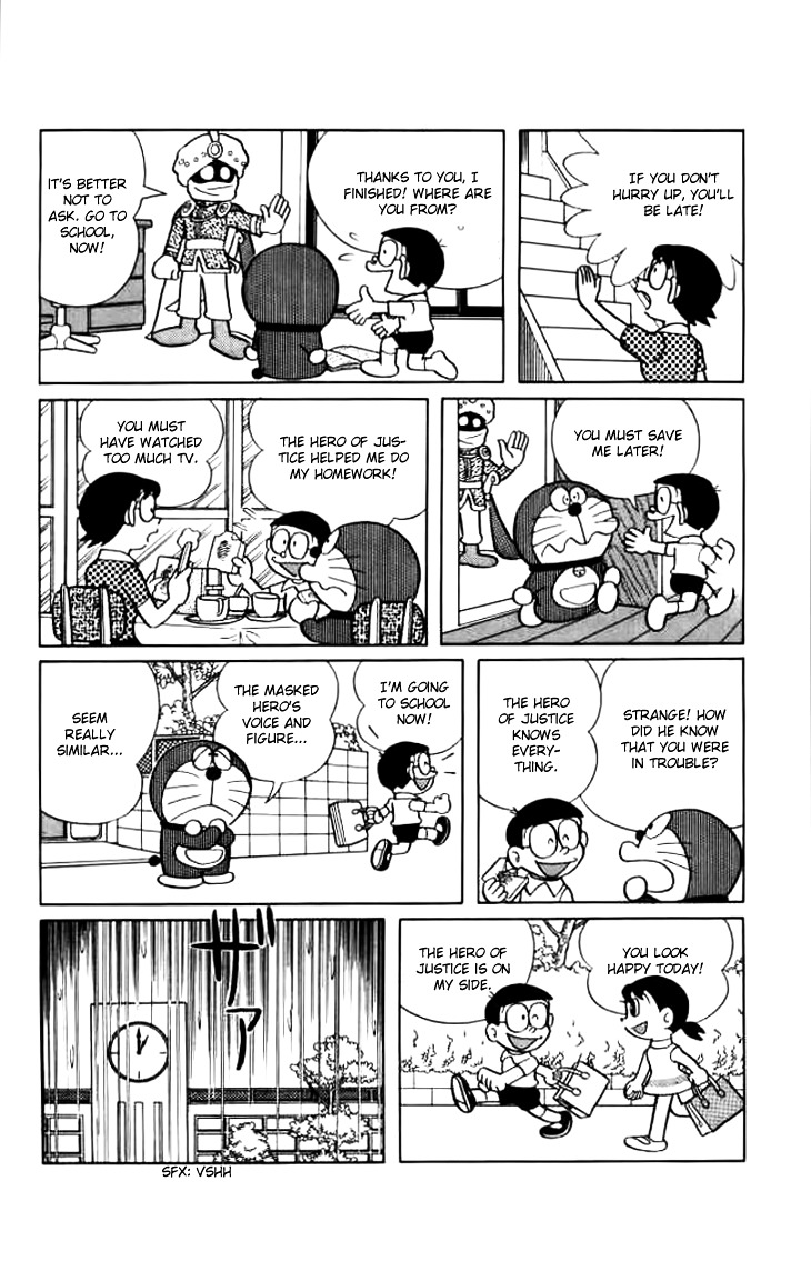 Doraemon Chapter 213 page 5 - Chapter 213 : The Hero of Justice: The Masked Warrior!