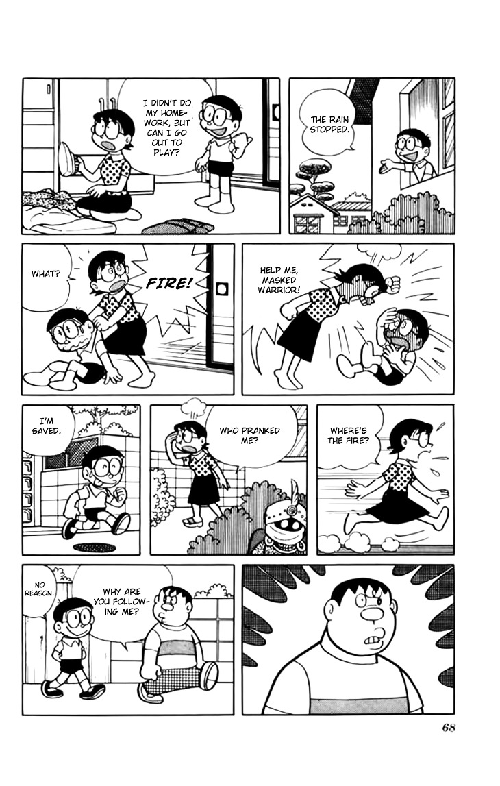 Doraemon Chapter 213 page 7 - Chapter 213 : The Hero of Justice: The Masked Warrior!