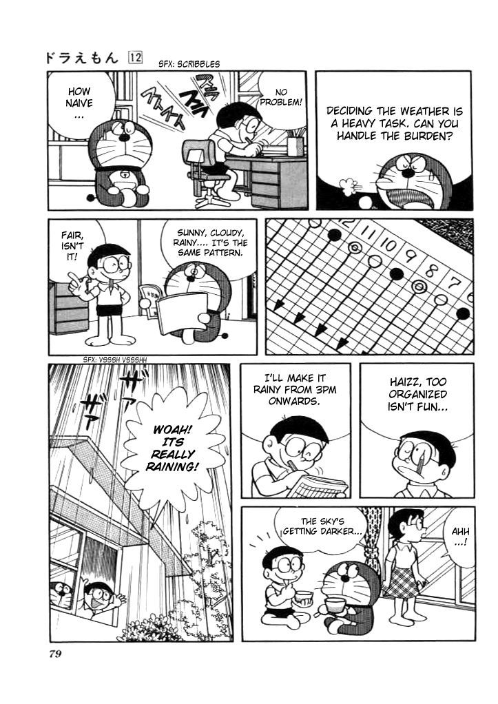 Doraemon Chapter 215 page 4 - Chapter 215 : Weather Chart