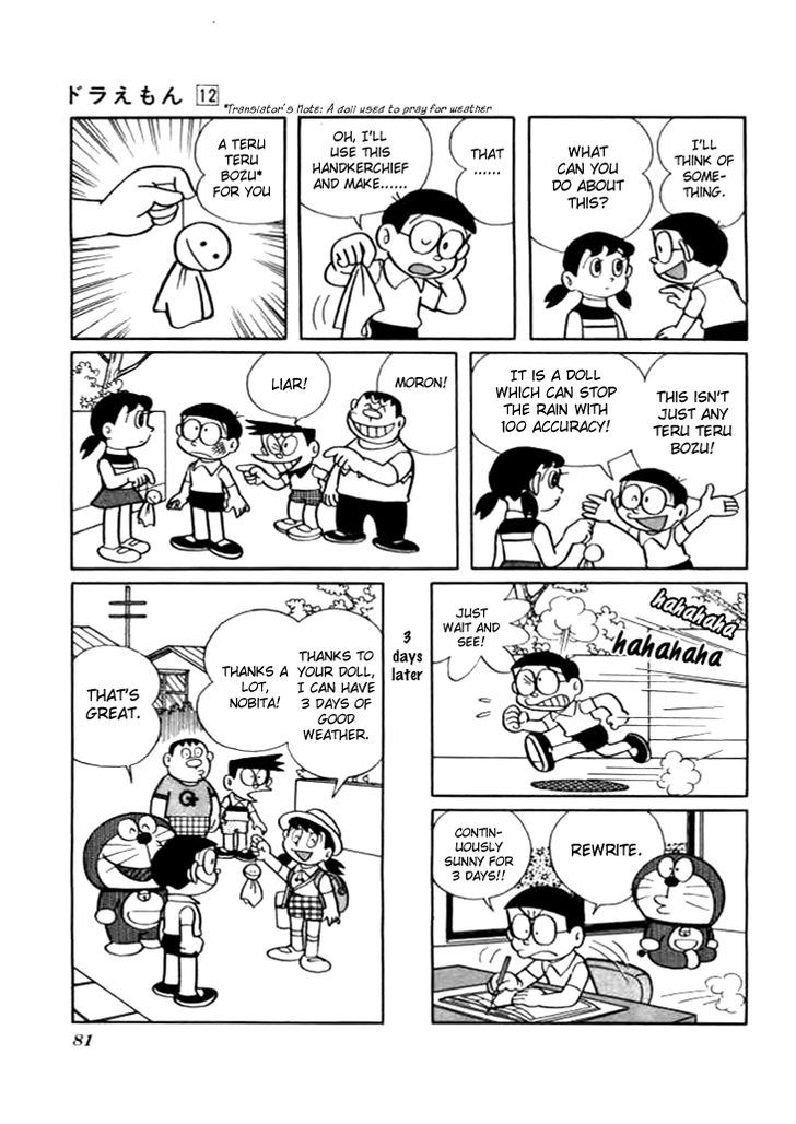 Doraemon Chapter 215 page 6 - Chapter 215 : Weather Chart