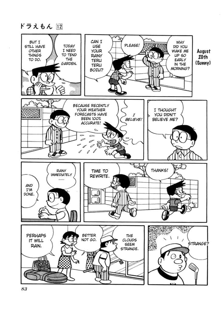 Doraemon Chapter 215 page 8 - Chapter 215 : Weather Chart
