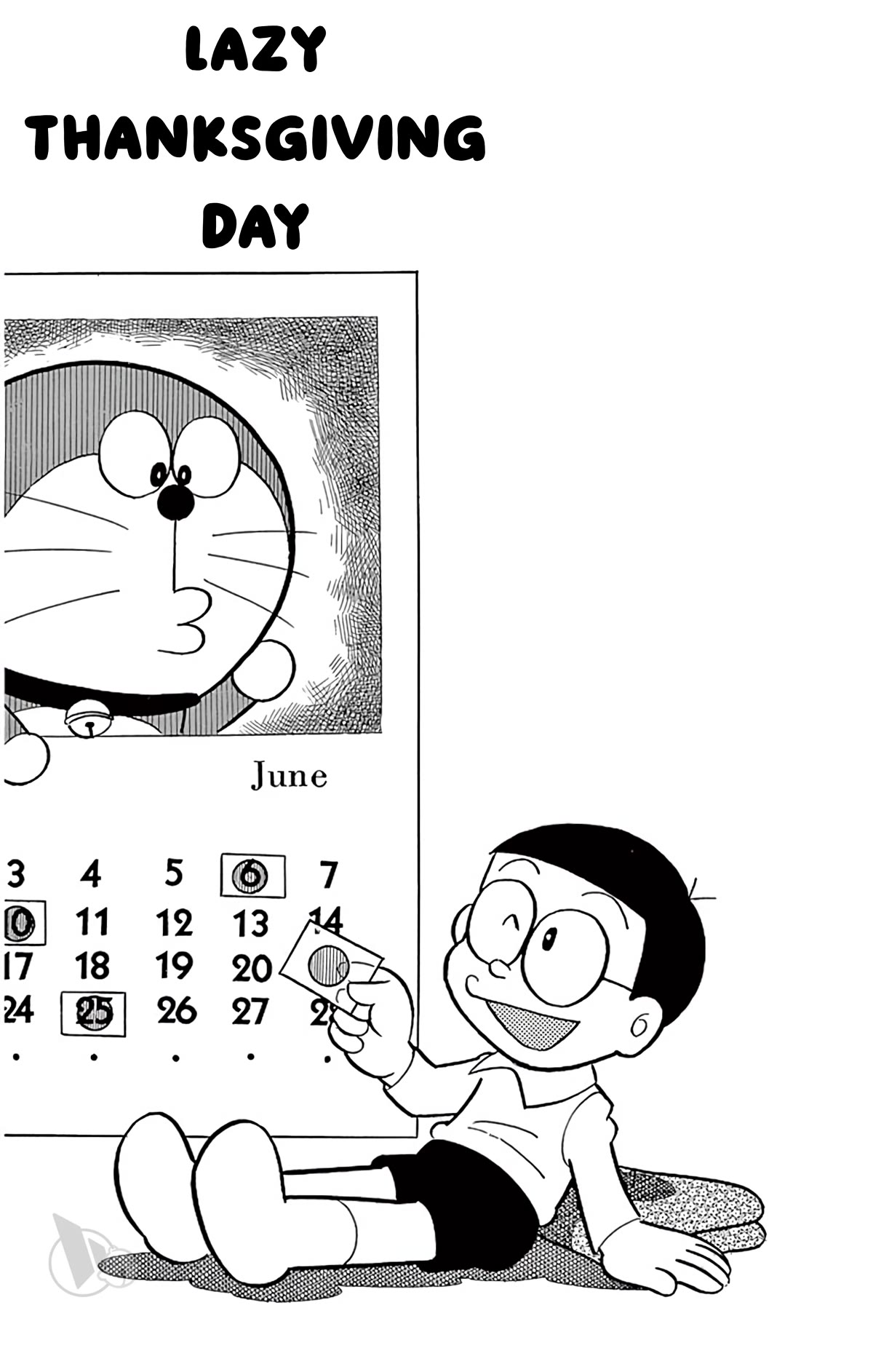 Doraemon Chapter 257 page 1 - Chapter 257: Lazy Thanksgiving Day