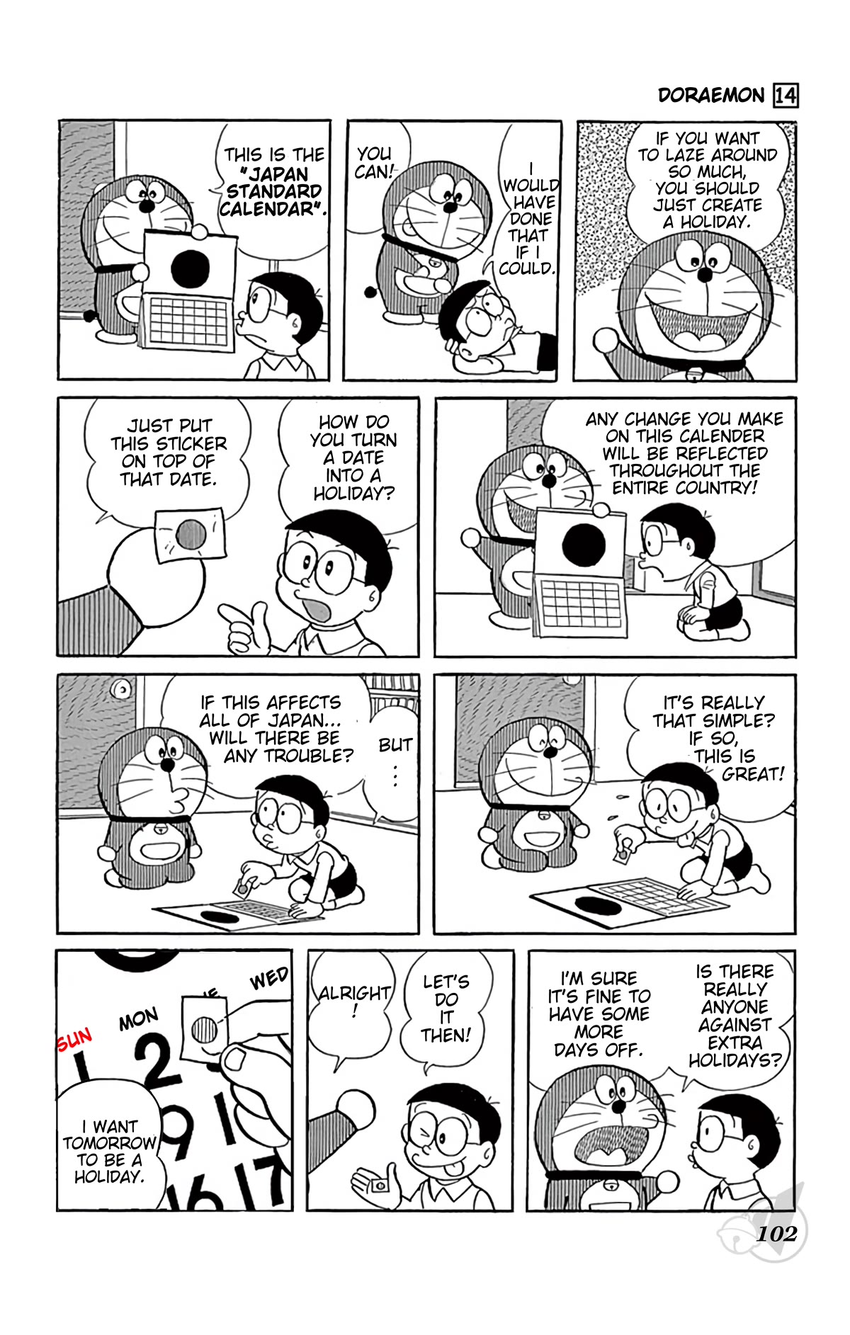 Doraemon Chapter 257 page 3 - Chapter 257: Lazy Thanksgiving Day