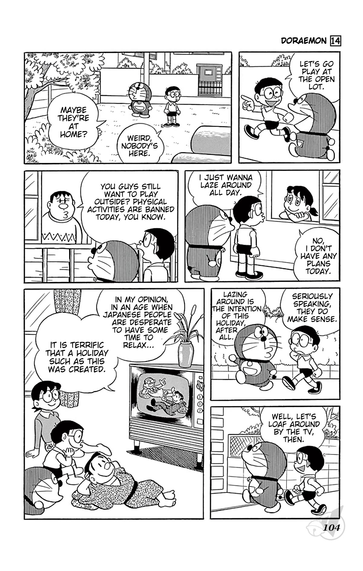 Doraemon Chapter 257 page 5 - Chapter 257: Lazy Thanksgiving Day