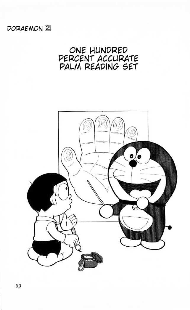 Doraemon Chapter 26 page 1 - Chapter 26 : One Hundred Percent Accurate Palm Reading Set