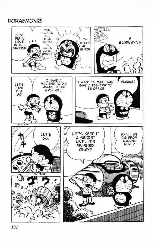 Doraemon Chapter 29 page 4 - Chapter 29 : Building A Subway