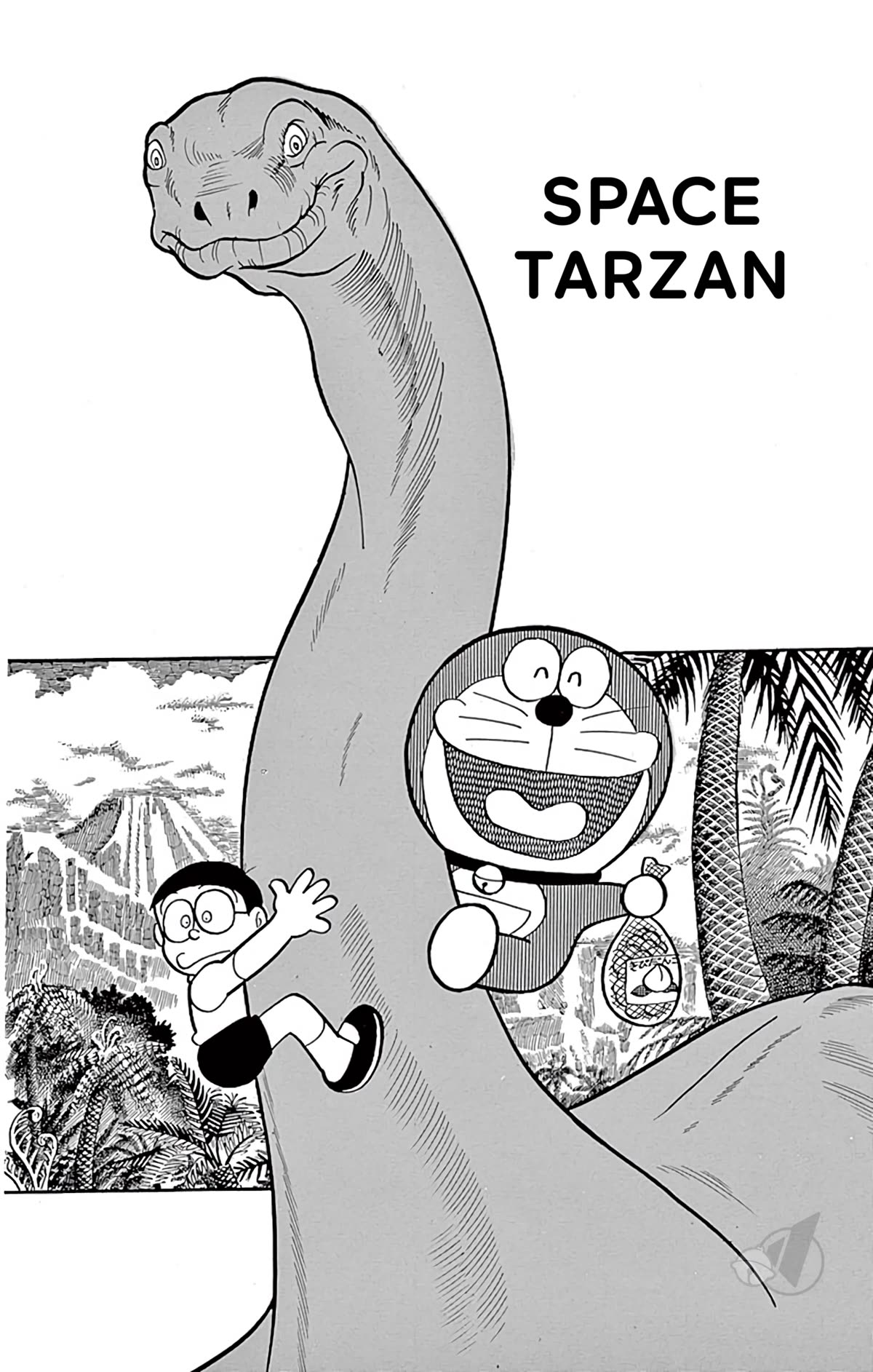 Doraemon Chapter 303 page 1 - Chapter 303: Space Tarzan