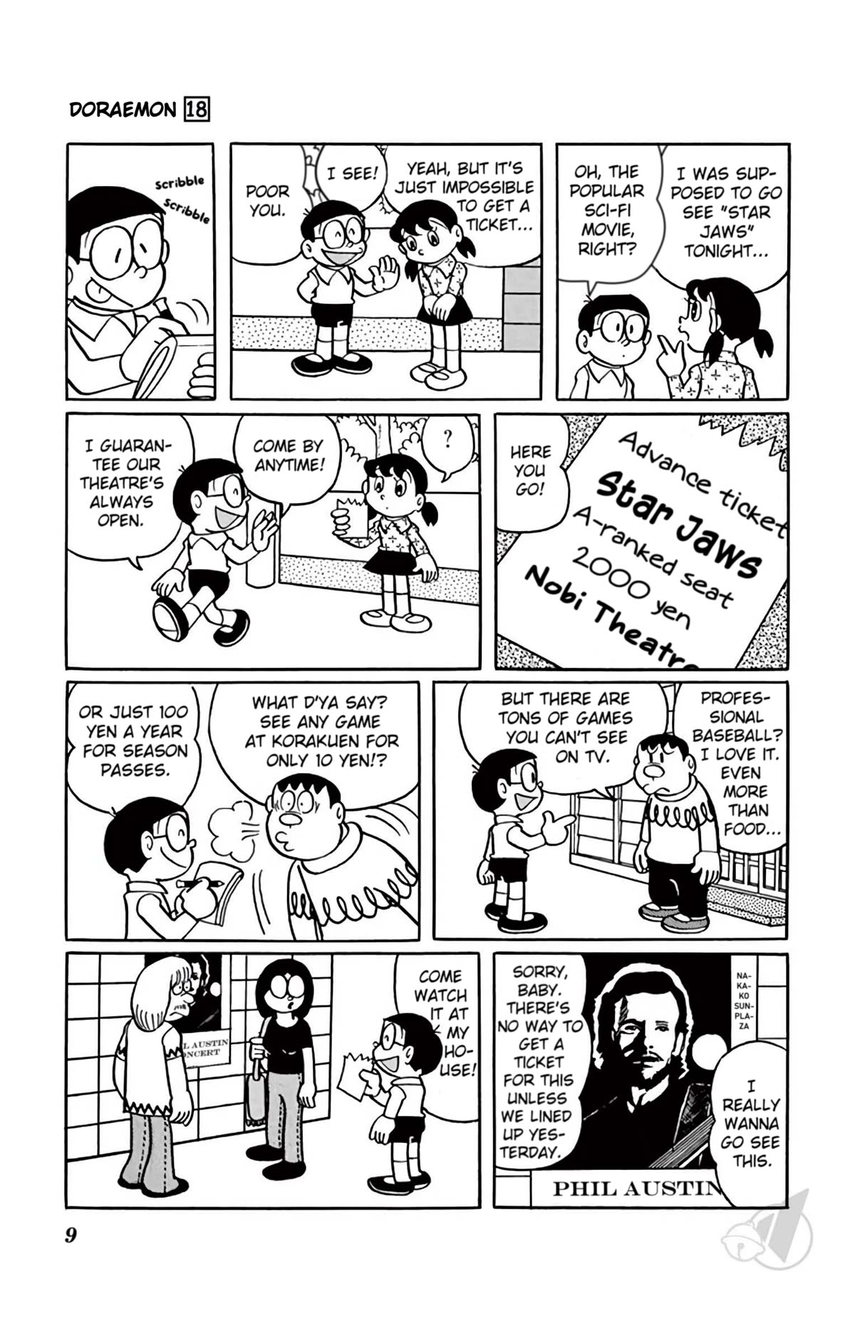 Doraemon Chapter 321 page 9 - Chapter 321: Nobita's Personal Theatre