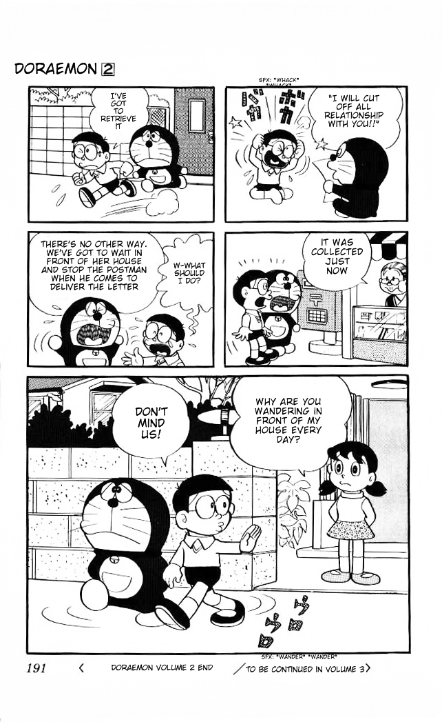 Doraemon Chapter 34 page 10 - Chapter 34 : How to get a Reply, Without Sending a Letter