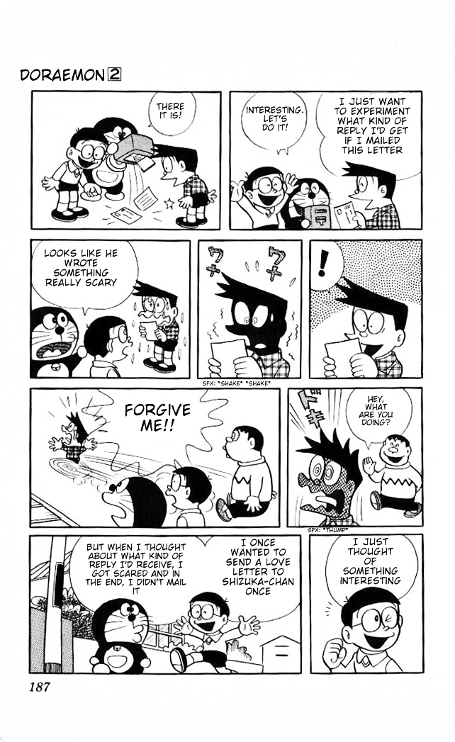 Doraemon Chapter 34 page 6 - Chapter 34 : How to get a Reply, Without Sending a Letter