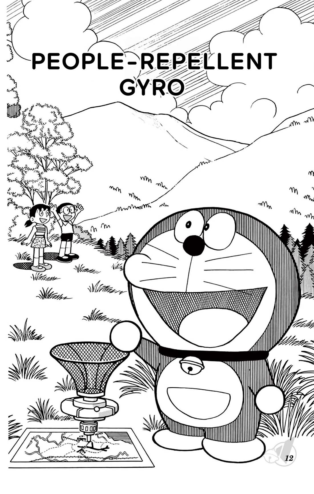 Doraemon Chapter 342 page 1 - Chapter 342: People-Repellent Gyro