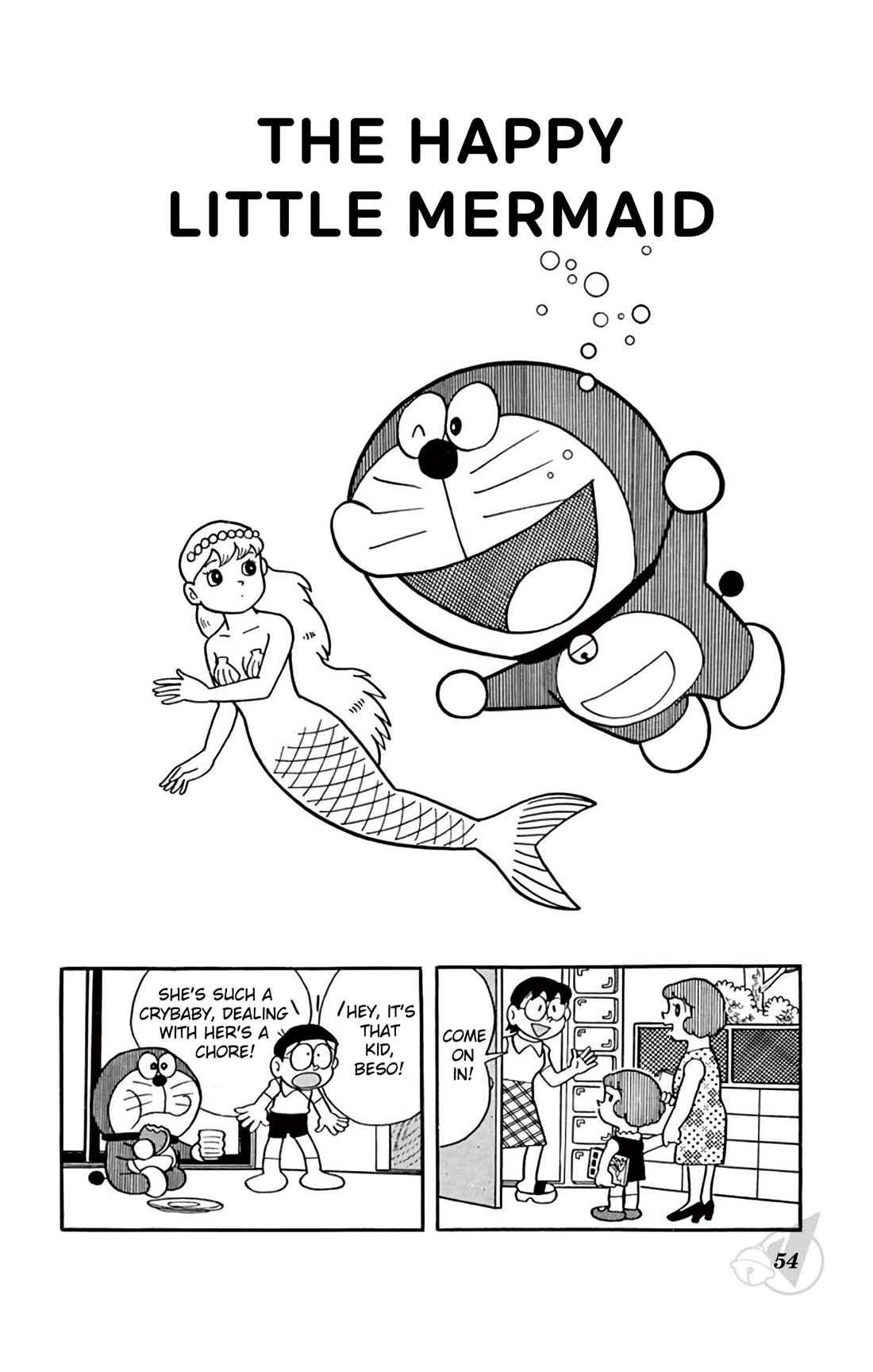 Doraemon Chapter 345 page 1 - Chapter 345: The Happy Little Mermaid
