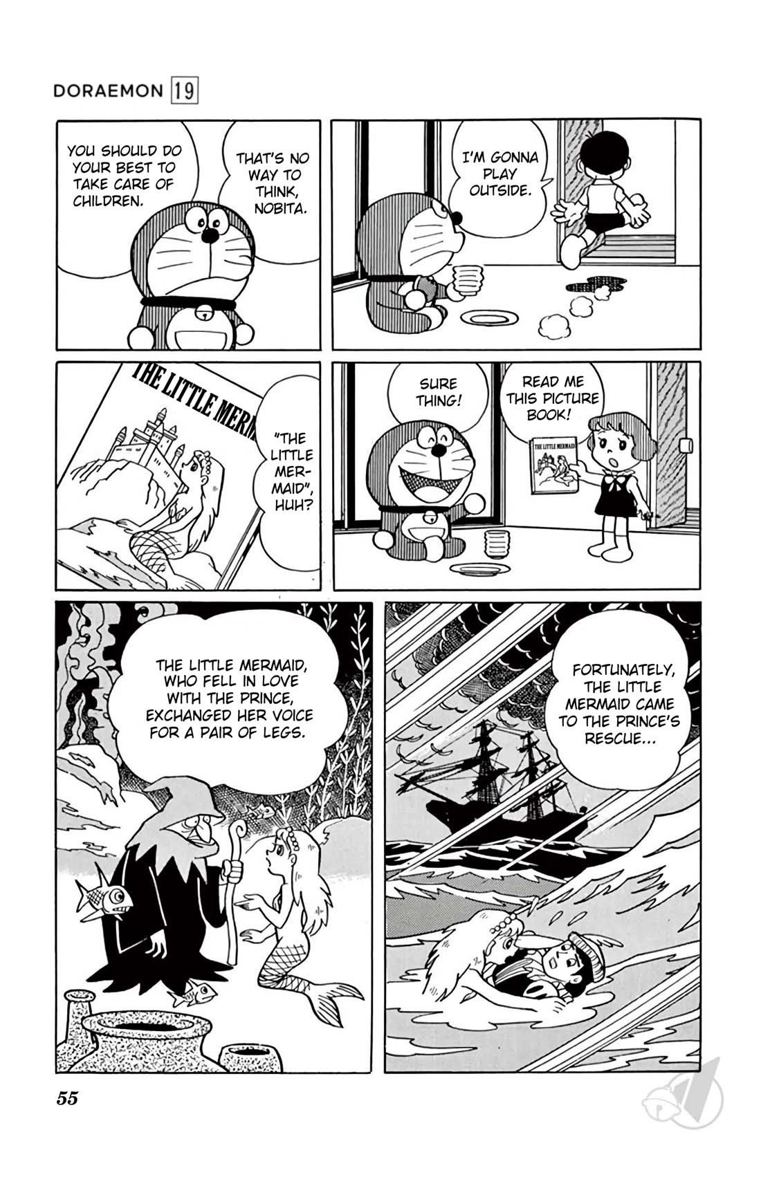 Doraemon Chapter 345 page 2 - Chapter 345: The Happy Little Mermaid