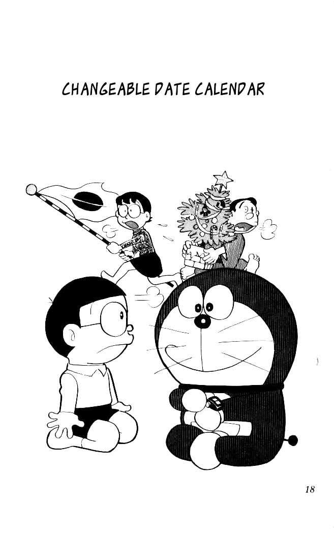 Doraemon Chapter 36 page 2 - Chapter 36 : Changeable Date Calender