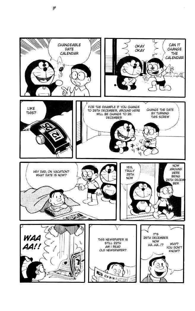 Doraemon Chapter 36 page 4 - Chapter 36 : Changeable Date Calender