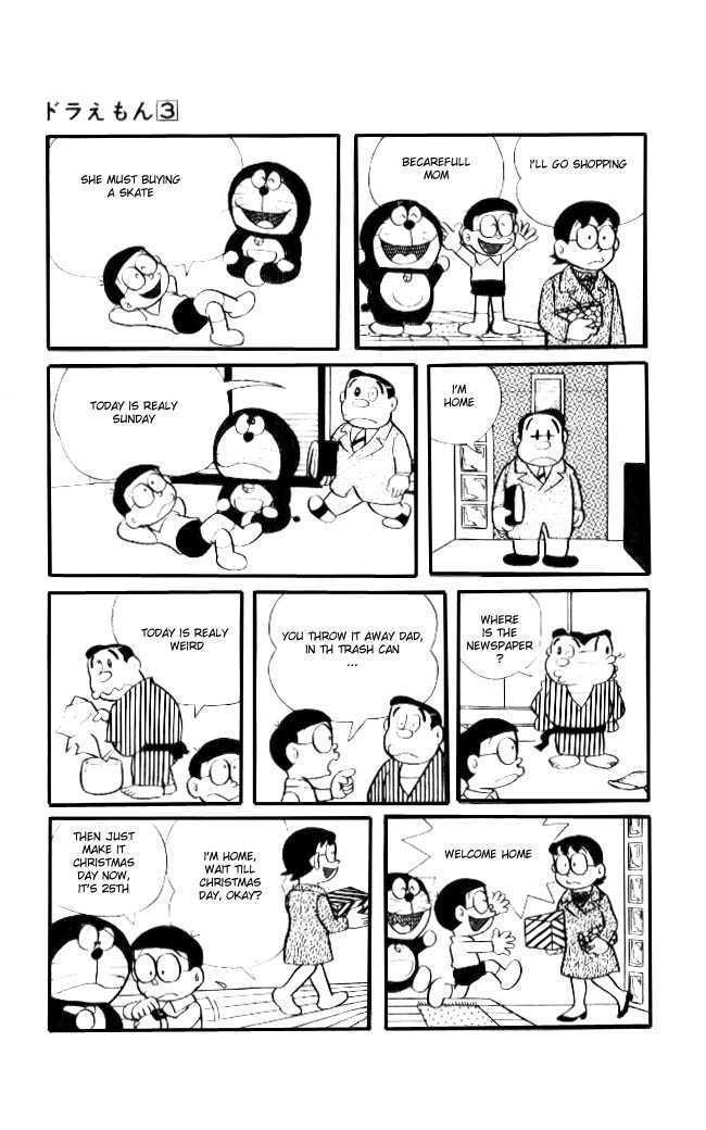 Doraemon Chapter 36 page 7 - Chapter 36 : Changeable Date Calender