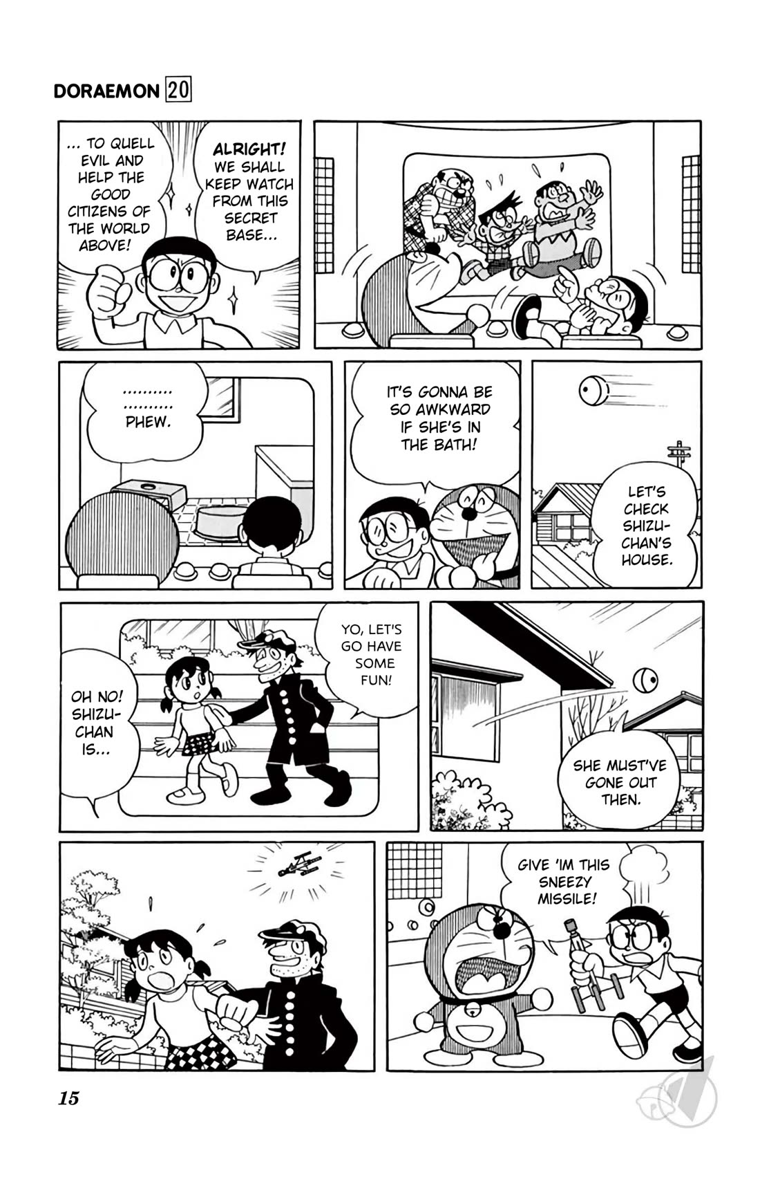 Doraemon Chapter 360 page 15 - Chapter 360: Secret Underground Base!