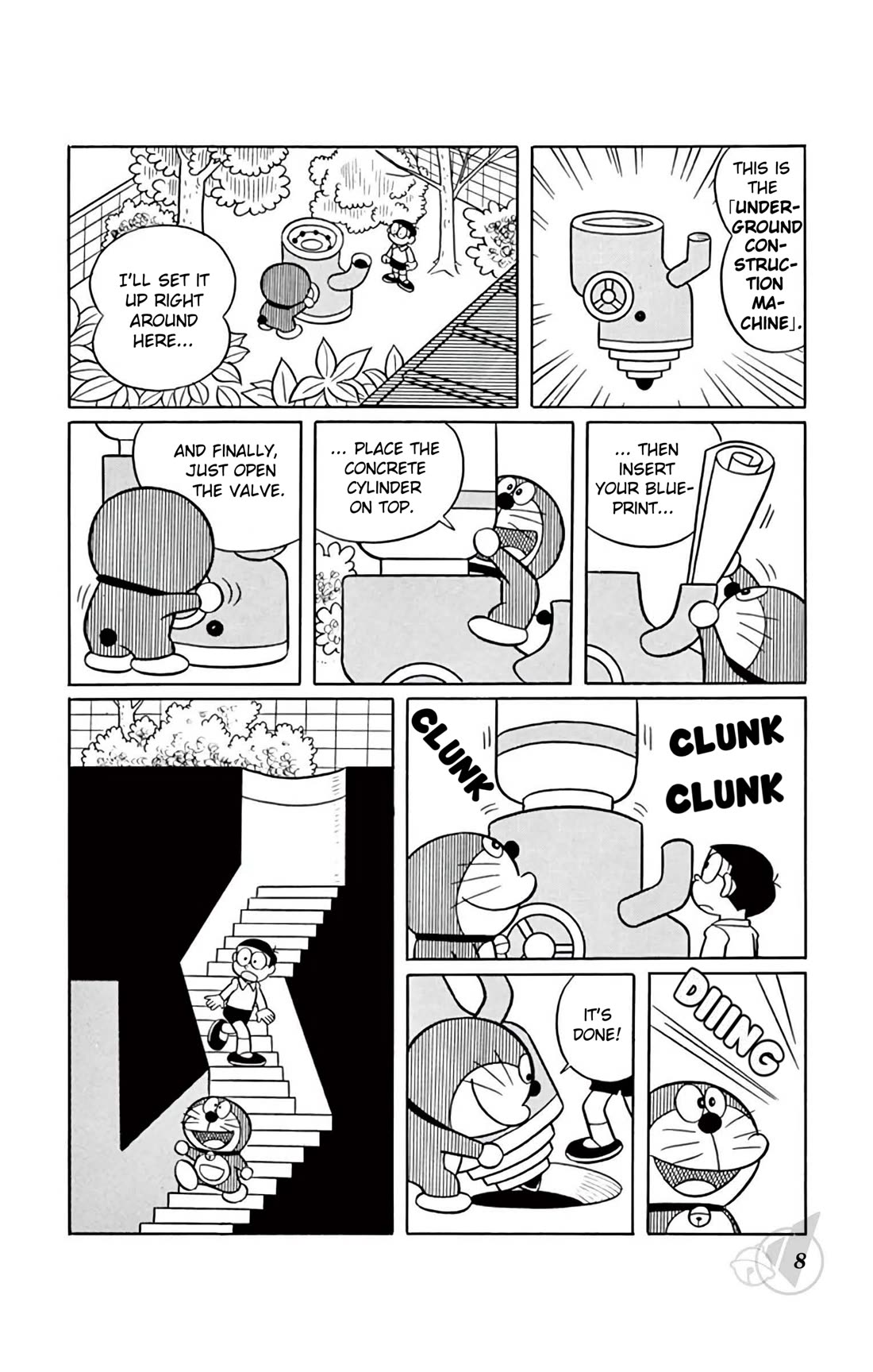 Doraemon Chapter 360 page 8 - Chapter 360: Secret Underground Base!