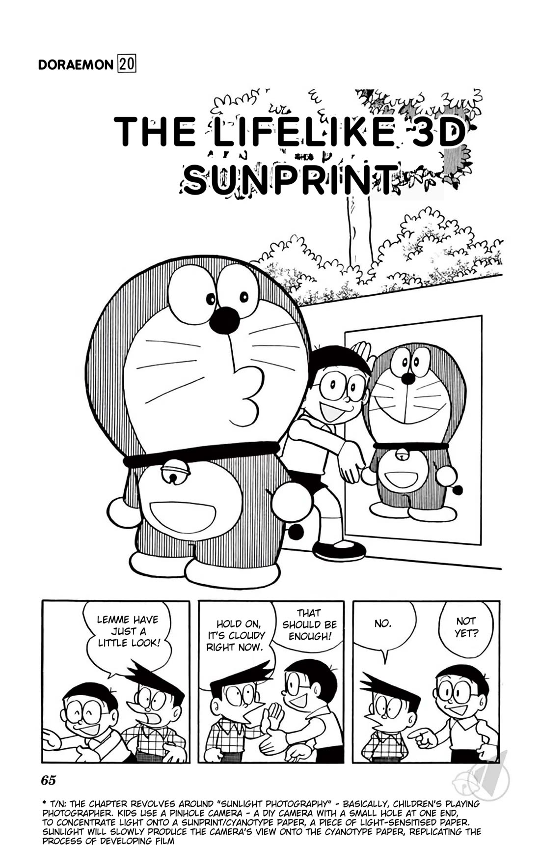 Doraemon Chapter 366 page 1 - Chapter 366: The Lifelike 3D Sunprint