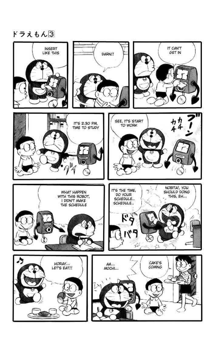 Doraemon Chapter 39 page 4 - Chapter 39 : Scheduler Clock