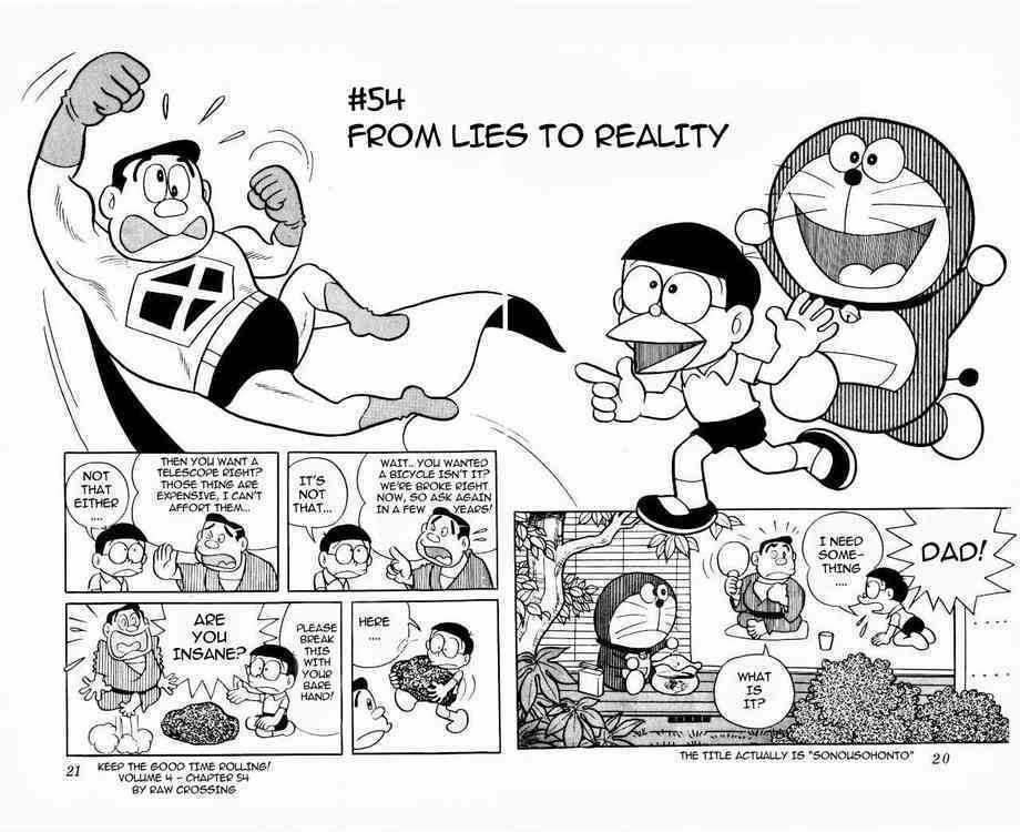 Doraemon Chapter 54 page 1 - Chapter 54 : From Lies to Reality
