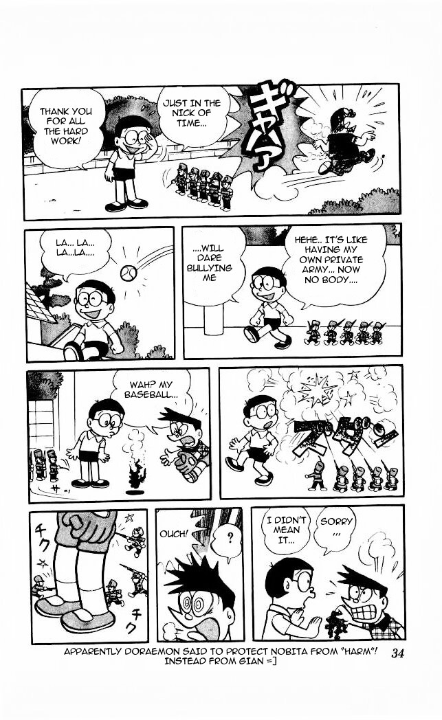 Doraemon Chapter 55 page 5 - Chapter 55 : Toy Soldiers