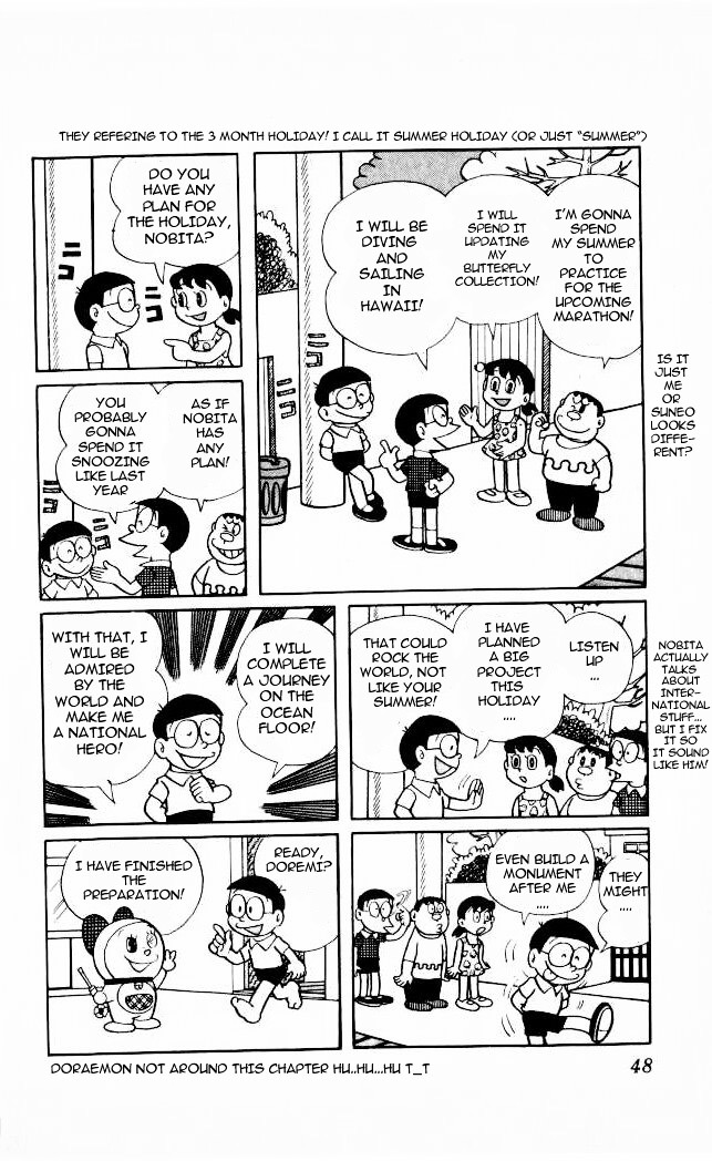 Doraemon Chapter 57 page 2 - Chapter 57 : Underwater Hiking