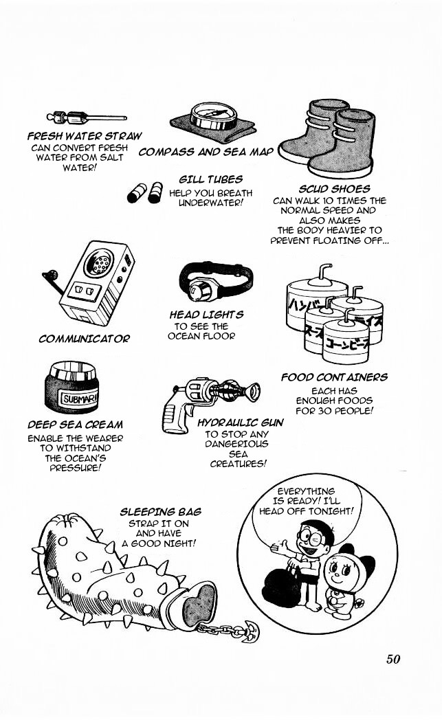 Doraemon Chapter 57 page 4 - Chapter 57 : Underwater Hiking