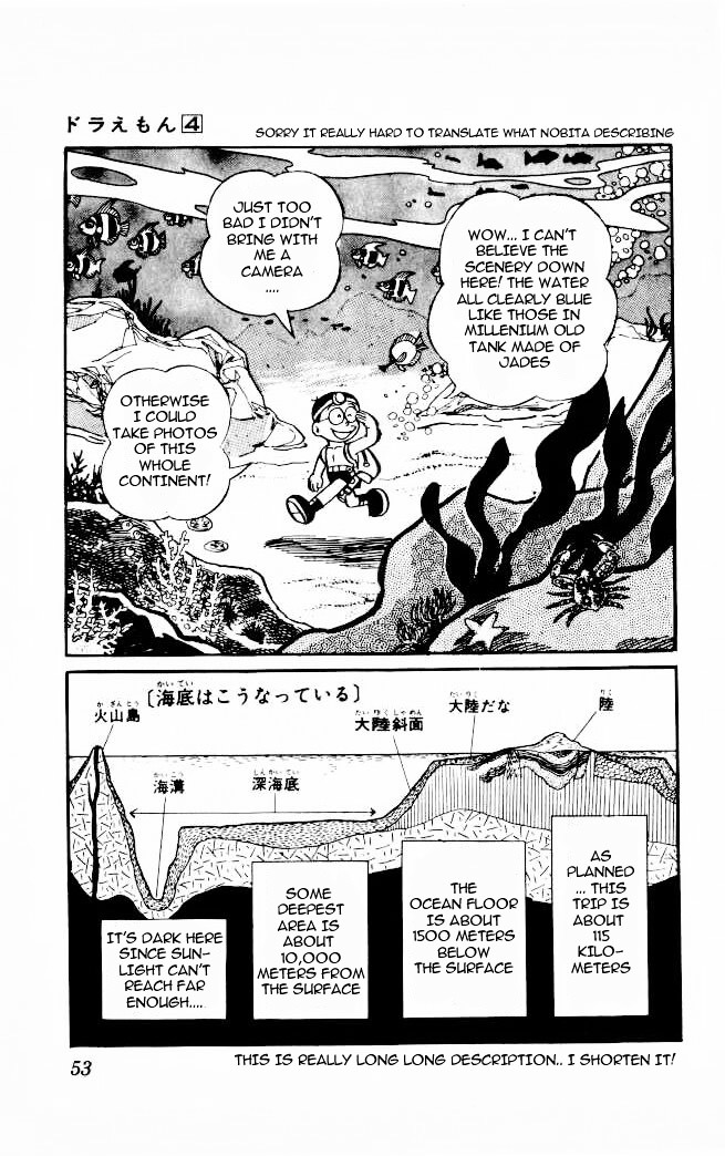 Doraemon Chapter 57 page 7 - Chapter 57 : Underwater Hiking