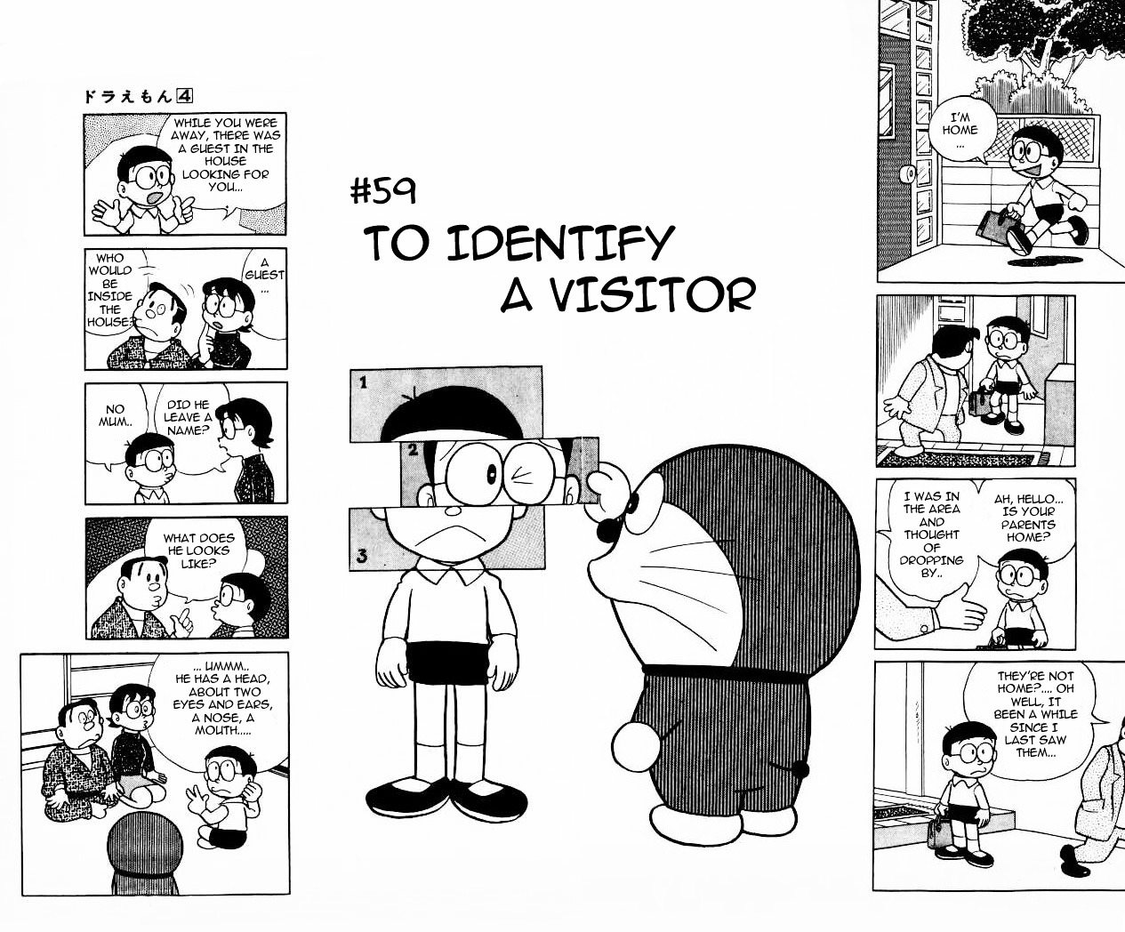 Doraemon Chapter 59 page 1 - Chapter 59 : To Identify A Visitor