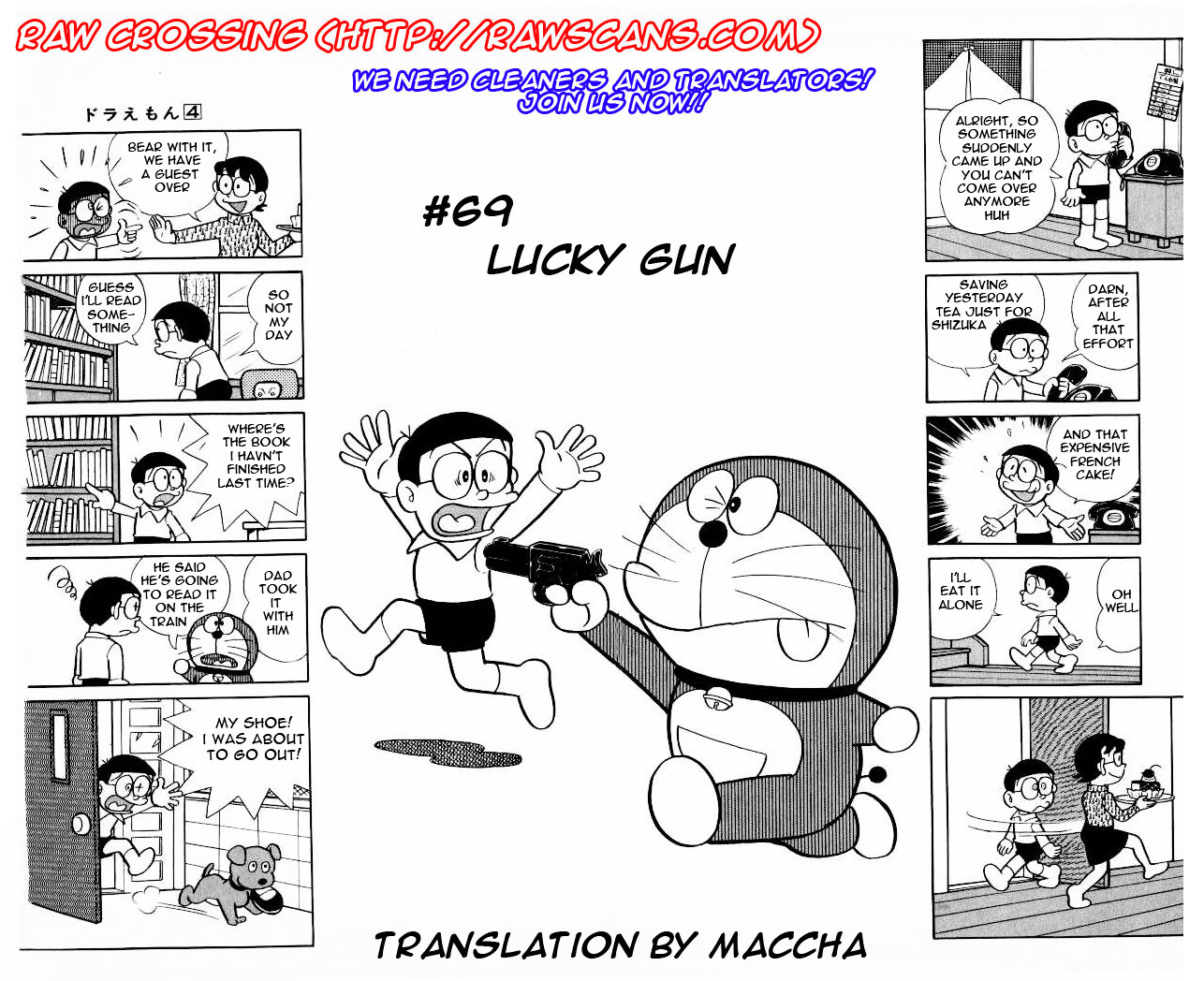 Doraemon Chapter 69 page 1 - Chapter 69 : Lucky Gun