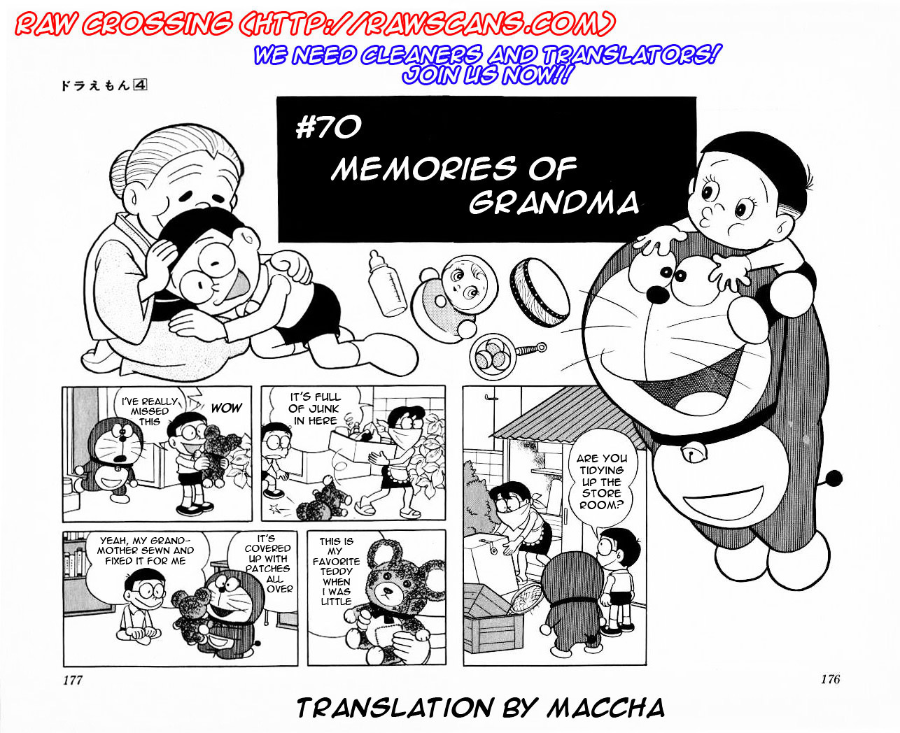 Doraemon Chapter 70 page 1 - Chapter 70 : Memories of Grandma